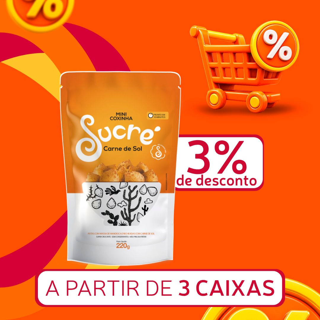 Coxinha Carne de Sol 220g - Sucr&eacute;